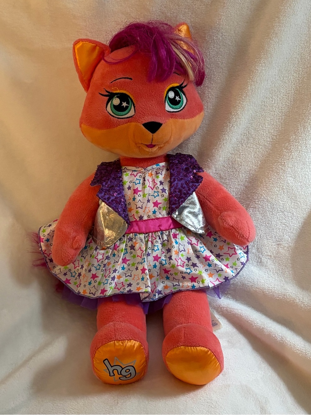 Build-A-Bear Workshop Honey Girls Misha Coral Fox 20" Plush
